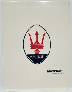 1982 Maserati Biturbo Press Kit Photo Brochure Releases Original