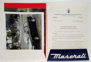 1982 Maserati Biturbo Press Kit Photo Brochure Releases Original