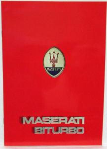 1982 Maserati Biturbo Press Kit Photo Brochure Releases Original