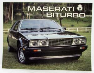 1982 Maserati Biturbo Press Kit Photo Brochure Releases Original