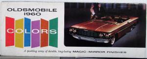 1960 Oldsmobile Paint Colors Magic Mirror Finishes Sales Folder Original