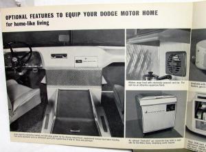 1963 Dodge Motor Home Dealer Sales Brochure B&W Vintage RV Camper Features