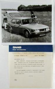 1975 Saab Press Kit - 99  - LE EMS Wagonback