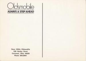 1971 Oldsmobile Ninety-Eight Luxury Sedan Postcard Dean Wible Oldsmobile