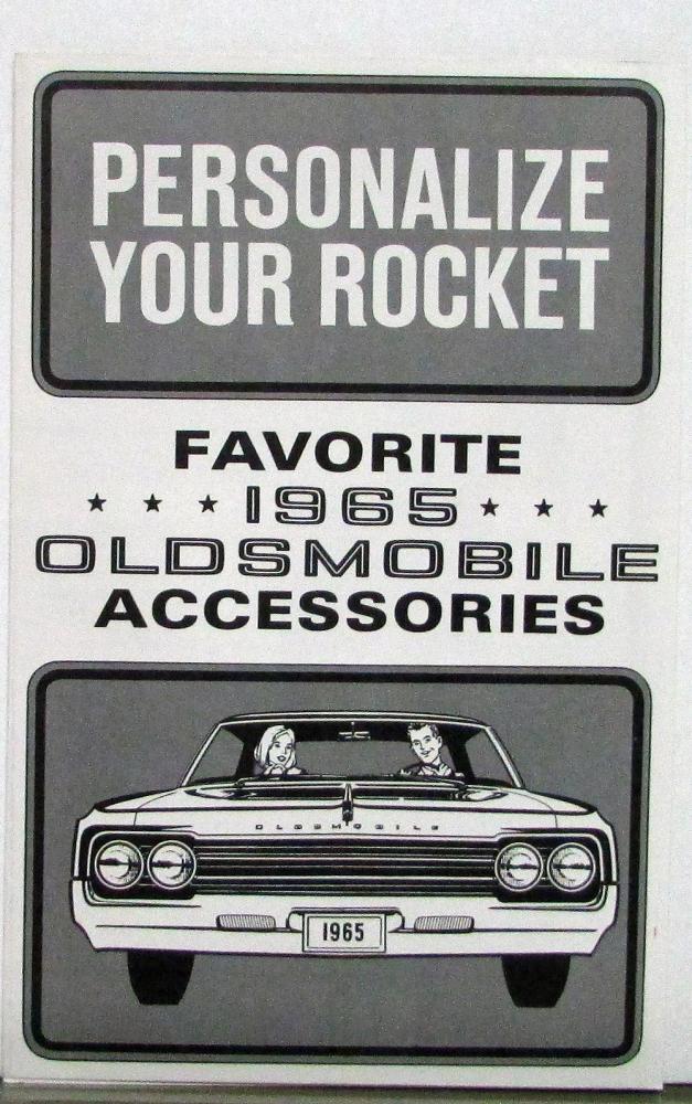 1965 Oldsmobile Accessories Sales Folder Original