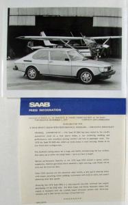 1978 Saab 99 Press Kit