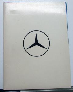 1976 Mercedes-Benz Press Kit Media Release Folder