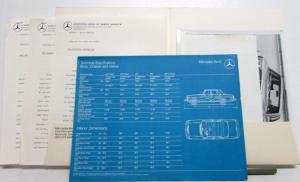 1976 Mercedes-Benz Press Kit Media Release Folder