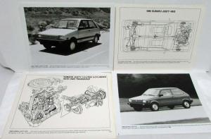 1988 Subaru Press Kit - XT6 Justy RX GL Wagon DL