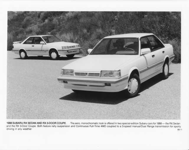 1988 Subaru RX Press Photo 0036