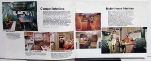 1970 Dodge RV Dealer Sales Brochure Camper Topper Pickup Van Motor Home