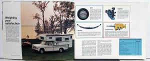 1970 Dodge RV Dealer Sales Brochure Camper Topper Pickup Van Motor Home