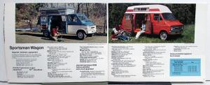 1970 Dodge RV Dealer Sales Brochure Camper Topper Pickup Van Motor Home