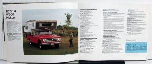 1970 Dodge RV Dealer Sales Brochure Camper Topper Pickup Van Motor Home