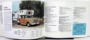 1970 Dodge RV Dealer Sales Brochure Camper Topper Pickup Van Motor Home