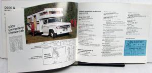 1970 Dodge RV Dealer Sales Brochure Camper Topper Pickup Van Motor Home