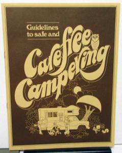 1972 Dodge Truck Dealer Camper Pickup Informational Brochure RV Trailering