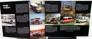 1973 Dodge Recreational Vehicle Dealer Sales Brochure RV Camper Motor Home