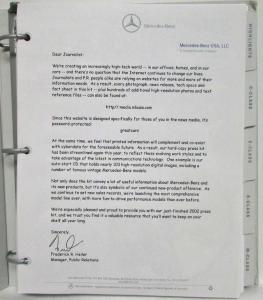 2002 Mercedes-Benz Press Kit - C-Class M-Class S-Class G-Class SLK-Class