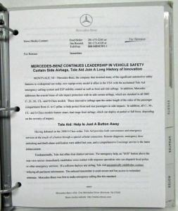 2002 Mercedes-Benz Press Kit - C-Class M-Class S-Class G-Class SLK-Class