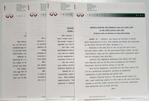 1991 Infiniti Press Kit - Q45 G20 M30