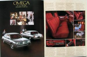 1980 Oldsmobile Omega & SX Small Cars Sales Brochure Folder Original