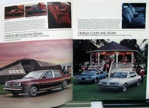 1983 Oldsmobile Firenza Omega Cutlass 98 Delta 88 Toronado Cruiser Sale Brochure