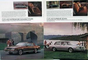 1983 Oldsmobile Firenza Omega Cutlass 98 Delta 88 Toronado Cruiser Sale Brochure