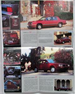 1984 Oldsmobile ES Cutlass Sierra Firenza Omega Sales Folder Poster Original