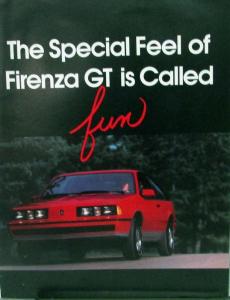 1984 Oldsmobile Firenza GT Sales Folder Poster Original