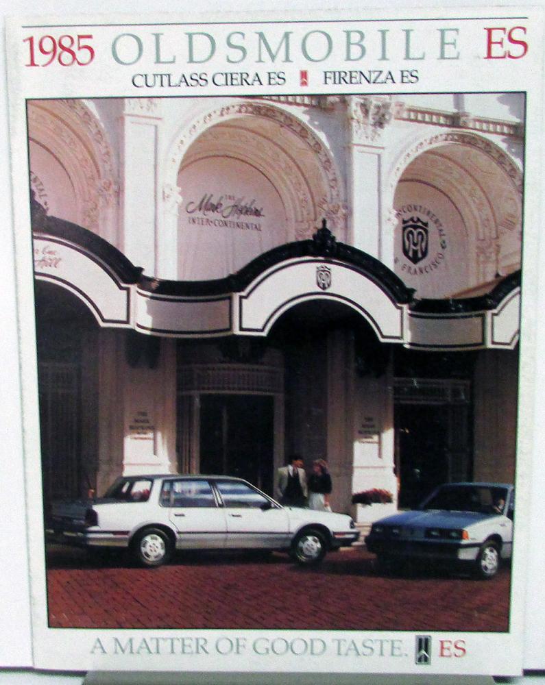 1985 Oldsmobile Firenza  ES & Cutlass Ciera ES Sales Folder Poster Original