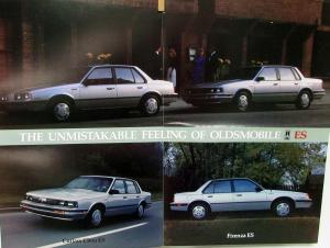 1985 Oldsmobile Firenza ES & Cutlass Ciera ES Sales Folder Poster Original