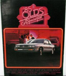 1985 Oldsmobile Calais Firenza Cutlass 98 88 Toronado Cruiser Sale Brochure Orig