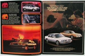 1985 Oldsmobile Calais Firenza Cutlass 98 88 Toronado Cruiser Sale Brochure Orig