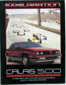1985 Oldsmobile Calais 500 Indy Pace Car Sales Folder Original