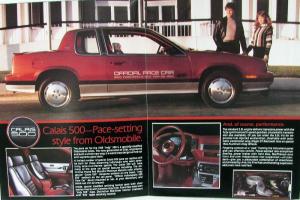 1985 Oldsmobile Calais 500 Indy Pace Car Sales Folder Original