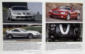 2004 Mercedes-Benz Press Kit S-Class E-Class SLK SLR McLaren