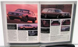 1989 Oldsmobile Cutlass Trofeo Toronado Tour Sedan 98 88 Cruiser Sales Brochure