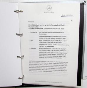 2004 Mercedes-Benz North American International Auto Show Press Kit