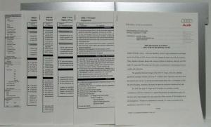 2001 Audi Press Kit