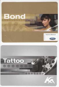 2009 Ford Ka Ad Cards - Olga Kurylenko James Bond Movie Quantum of Solace French