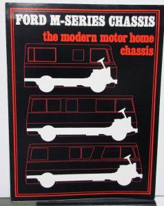 1973 Ford M-Series Modern Motor Home Chassis Dealer Sales Brochure RV Camper