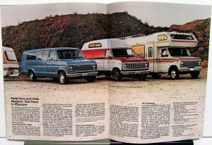1982 Ford Dealer Recreation Vehicles Sales Brochure Car Pickup Van Towing Camper
