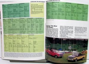 1982 Ford Dealer Recreation Vehicles Sales Brochure Car Pickup Van Towing Camper