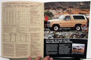 1983 Ford Dealer Recreation Vehicles Sales Brochure Pickup Van RV Camper Towing