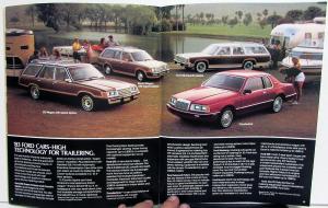 1983 Ford Dealer Recreation Vehicles Sales Brochure Pickup Van RV Camper Towing