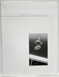 1995 Mercedes-Benz Press Kit - S-Class C-Class E-Class Studie A