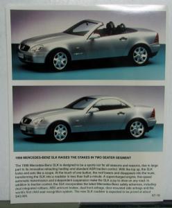 1998 Mercedes SLK Press Kit
