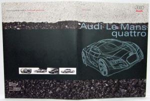 2003 Audi Le Mans Quattro Concept Press Kit