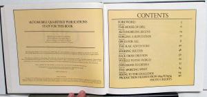 1975 OPEL Wheels to the World 75 Year History Reference Hardback Book Ludvigsen